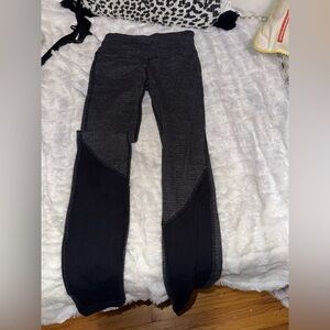 lululemon athletica Black and Gray Leggings